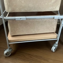 【受渡確定】無印　帆布かご収納家具　キャスター付　 4段　※取りに来て頂ける方の画像