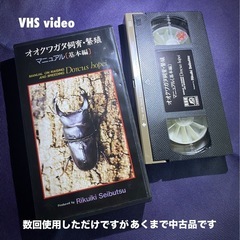 VHSビデオ オオクワガタビデオ３点セットの画像