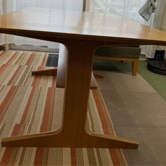 無印　リビングでもダイニングでもつかえる　ダイニングテーブル120×65×65の画像
