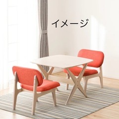 ニトリ　ダイニングテーブル　チェアーセットの画像