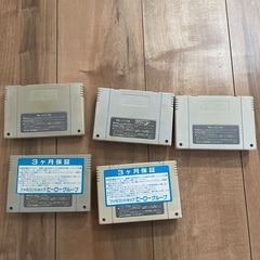 スーパーファミコン　ソフト5本の画像