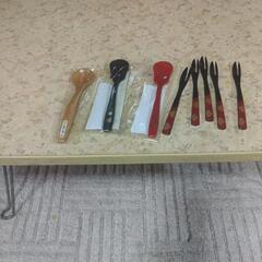 カネ具し　栓抜き　木のスプーン、フォークの画像