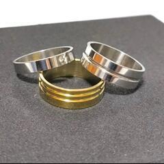 新品☆stainlessリング3点セット・サイズ21号の画像
