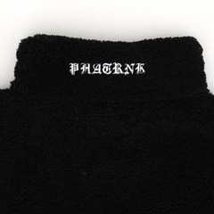 PHATRNK OLD"P"LOGO BOA FLEECE ファットランク ボア ジャケット ボア フリースジャケット ブラック の画像
