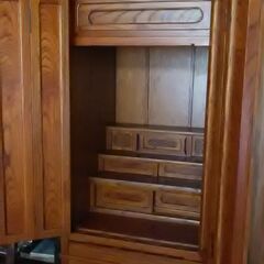 総欅の仏壇　美品の画像