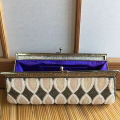 ヴィンテージ ビーズバッグ  クラッチバッグ セカンドバッグ レトロの画像
