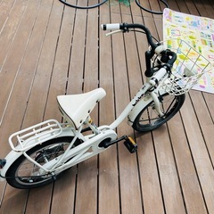 <近隣配送相談> ブリジストン ビッケ　16インチホワイト子供自転車の画像