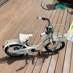 <近隣配送相談> ブリジストン ビッケ　16インチホワイト子供自転車の画像