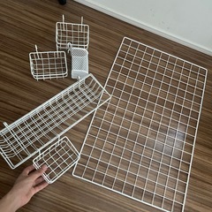 スチール収納壁掛けセットの画像