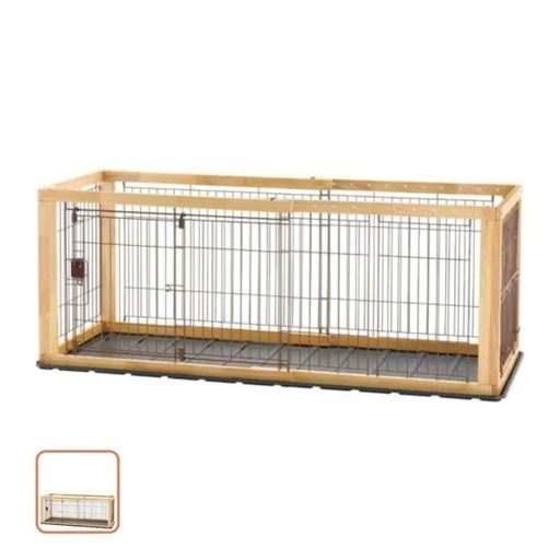 【犬ゲージ】Richell 木製スライドペットサークル レギュラー