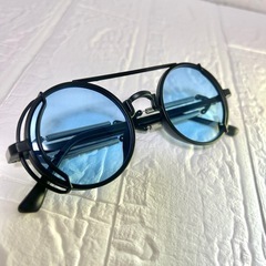 スチームパンク　サングラス　色付き　伊達メガネ　丸眼鏡　の画像