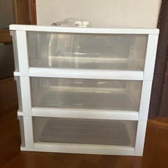【無料】3段押入れ収納ケース　キャスター付② ※取りに来て頂ける方の画像