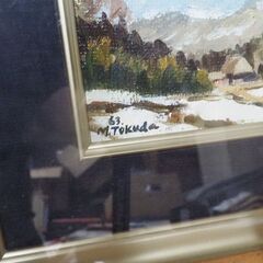 油絵、風景画、５２ｘ４２、作者銘あり、お宝かもの画像
