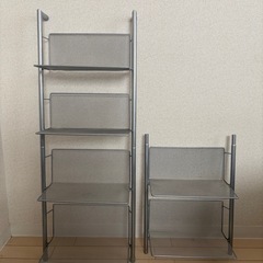 シルバー　ディスプレイラックの画像
