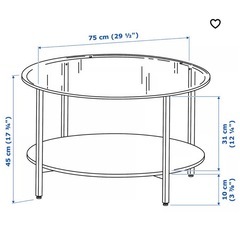 VITTSJÖ コーヒーテーブル　ローテーブル　　IKEAの画像