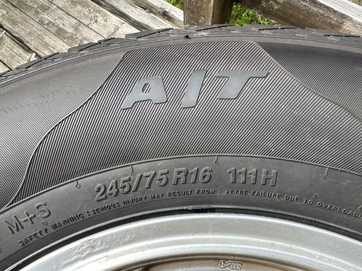 245/75r16 ランクル　プラド　パジェロ　ビッグホーンなど