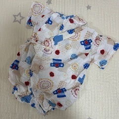 甚平 ロンパース 80cm 2枚セット まとめ売りの画像