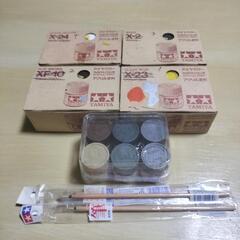 タミヤカラーアクリル塗料23ml 22色+10ml6色+新品未使用筆5本セットの画像