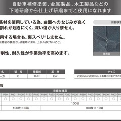 耐水研磨紙 BONEGA 耐水ペーパー240番90枚　2000番10枚の画像