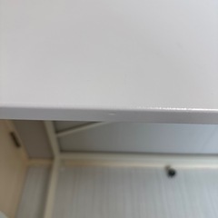 スタンディングデスク　机　白　ホワイト
の画像