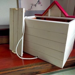 ★差し上げます★ドッグハウス★ペットハウス★犬小屋★ウォームマット内蔵★DIY★自作★の画像