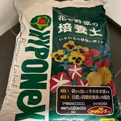 🌟新品未使用🌟　観葉植物　植木鉢 43cm　セラミック軽量ファイバークレイ グレーカラー　➕　ハイポネックス培養土40Lの画像