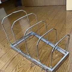 キッチン シンク下 フライパン、鍋ストッカー 収納の画像