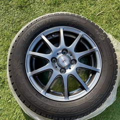 中古　ハスラー冬用タイヤ　グッドイヤー4本セット　スタッドレス　ロクサーニスポーツ　ホイール付　アイスナビ6の画像