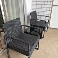 ガーデンチェア　屋外用椅子　セット　の画像