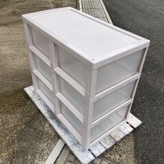 ★価格交渉OK・おまけ付き リス株式会社　押し入れチェストM 3段 収納ケースの画像