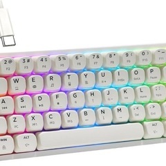 【新品未使用】ゲーミングキーボード メカニカル式 Type-C LEDバックライト付きの画像