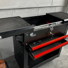 本日限定‼️　工具箱 ツールワゴン ツールカート 　キャンディオレンジ塗装 カスタム  の画像