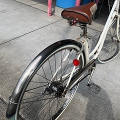 【大人用】整備済中古自転車  サイモト27型ハシゴ 白色 <自転車のオオムラ 静岡店>の画像