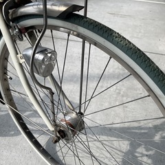 【大人用】整備済中古自転車  サイモト27型ハシゴ 白色 <自転車のオオムラ 静岡店>の画像