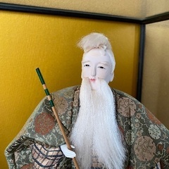 日本人形　高砂　ケース付きの画像