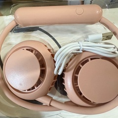 新品❤️首かけ扇風機 ミニハンドフリーファン USB充電式の画像