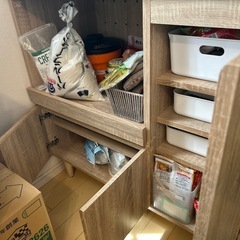 LOWYA 食器棚 キッチン収納 家具 レンジ台の画像
