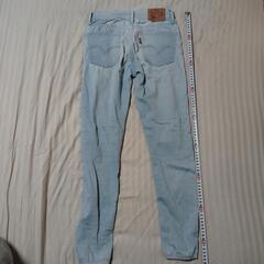 ジーンズLEVIS710SUPERSKINNY24薄型弾力③の画像