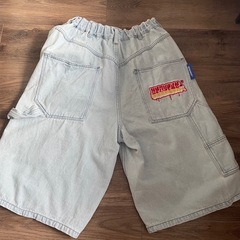 SEQUENZ シークエンズ　ワイドバギーデニムショーツ ペインターの画像