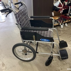 2508-239 日進 介助用車椅子 ブレーキ確認済 中古の画像