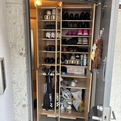 下駄箱　シューズボックス　美品の画像