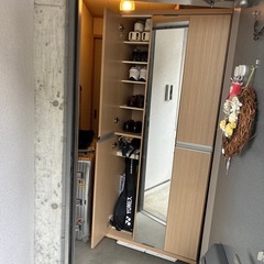 下駄箱　シューズボックス　美品の画像