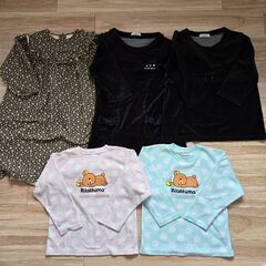 130-140 女の子 秋冬物19点 セット まとめ売りの画像