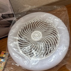 新品未使用　ファン付き　シーリングライト　シーリングファンの画像