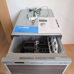 美品】三菱電機 ビルトイン食洗機 EW-45RD1S（深型・45cm幅）＋専用下部収納キャビネットの画像