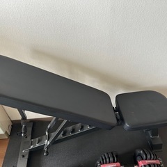 可変式ダンベルとトレーニングベンチセットの画像
