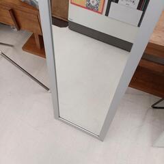 【ドリーム尾浜店】スタンドミラー　SV　高さ(H)150×幅 (W)35× 奥行(D)35.5(cm)の画像