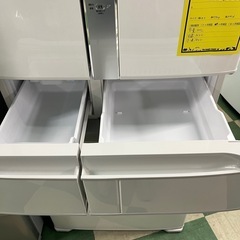 【3連休限定値下げ!79,980円→70,000円 8/11まで!】ジャングルジャングル貝塚店 505L冷蔵庫 日立 HITACHI R-F51M3 2018年製 自動製氷 中古 フレンチドア 中古 ファミリー冷蔵庫 白 ホワイト 中古 洗浄済み リサイクルショップ 貝塚市の画像