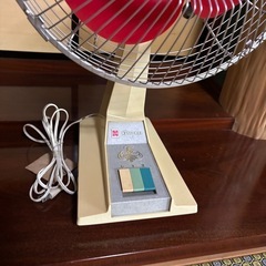 ナショナル　PANA COOL パナクール　TYPE F-30CG エレクトリックファン 扇風機 （レッドカラー）動作品　 の画像