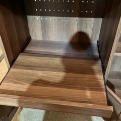 レンジボード　食器棚　キッチンボード　家具　茶色　ブラウン　インテリア　収納家具　収納棚【横88奥39.5高83】の画像